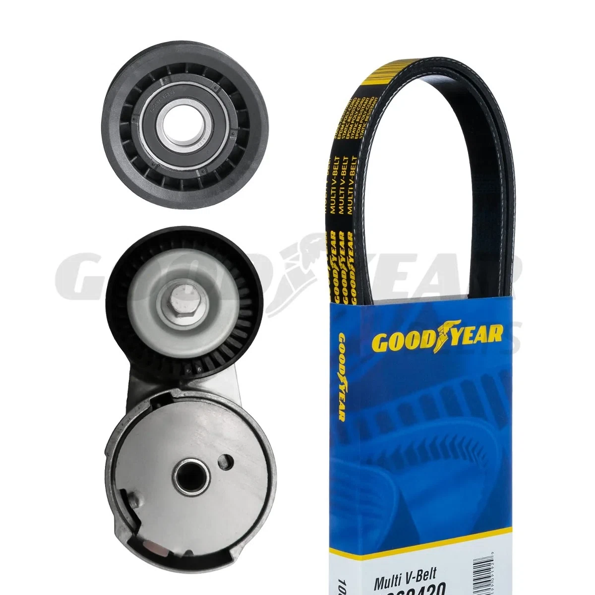 2011-2012 Dodge Durango Serpentine Belt Drive Component Kit Goodyear 3332